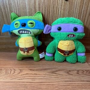 Fuggler Leonardo & Donatello Teenage Mutant Ninja Turtles Stuffed Plush TMNT